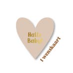 kaart in hartvorm - Lieve Baby - geboorte (A6 wenskaarten), Diversen, Wenskaarten, Ophalen of Verzenden, Nieuw
