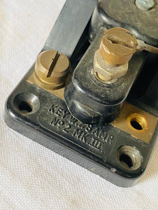Manipulateur Morse / télégraphe clé Morse , Western Electric, Antiquités & Art, Curiosités & Brocante