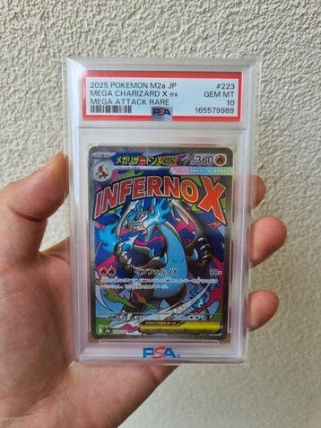 Pokémon - 1 Graded card - Charizard X ex mega attack 223/193, Hobby & Loisirs créatifs