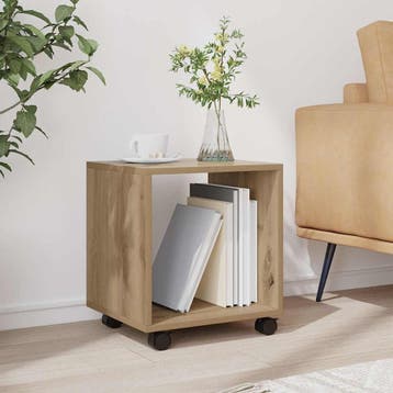 vidaXL Rolkast 37x33x42,5 cm bewerkt hout artisanaal, Huis en Inrichting, Verzenden, Nieuw