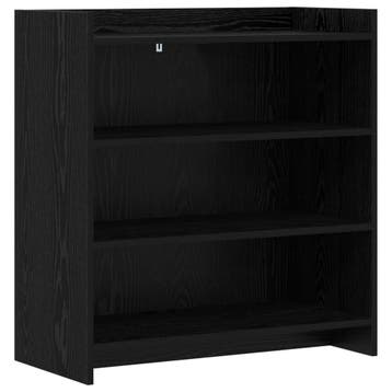 vidaXL Dressoir Zwart eiken 75 x 36 x 80 cm Bewerkt hout, Verzenden