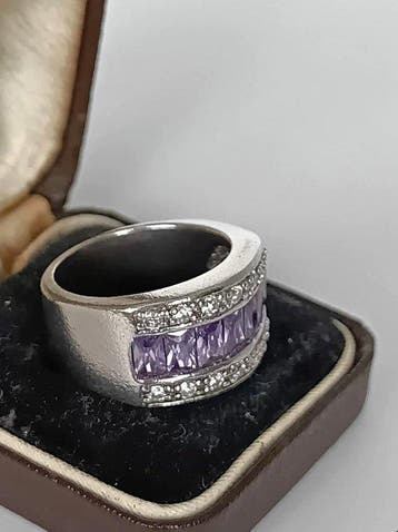 Sans prix de réserve - Bague Argent, Vintage massif lourd, Nieuw