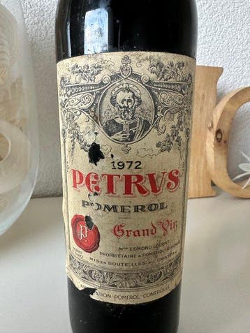 1972 Petrus - Pomerol - 1 Bouteille (0,75 l), Verzamelen, Nieuw