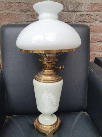 Decoratief ornament - Europa - Antieke olielamp ( 1920 ), Antiek en Kunst