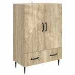 vidaXL Dressoir met lade Sonoma Eiken 66 x 34,5 x 95 cm, Verzenden, Nieuw