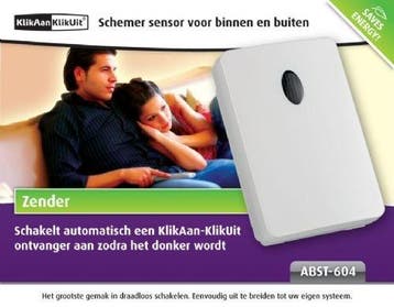 ABST-604 Schemer sensor voor binnen en buiten, Telecommunicatie, Zenders en Ontvangers, Ophalen of Verzenden, Nieuw