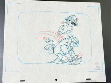 Hanna-Barbera - Originele animatietekening van Fred
