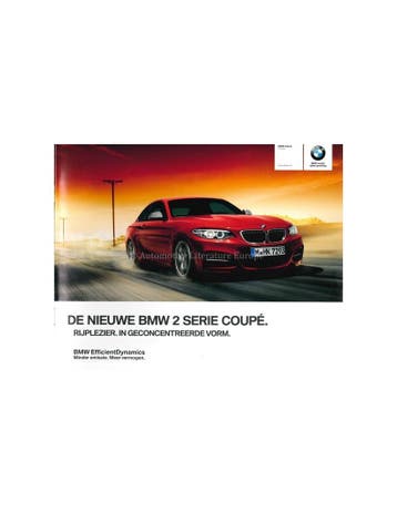 2013 BMW 2 SERIE COUPÉ BROCHURE NEDERLANDS