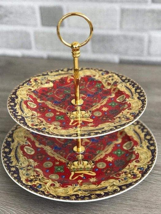 Rosenthal - Versace - Serveerschaal (2) - Barocco Holiday -, Antiquités & Art, Antiquités | Verre & Cristal