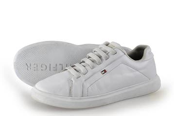 Tommy Hilfiger Sneakers in maat 38 Wit, Kleding | Dames, Verzenden, Wit, Sneakers, Gedragen