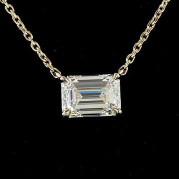 Zonder minimumprijs - Hanger - 14 karaat Geel goud - 1.01ct.