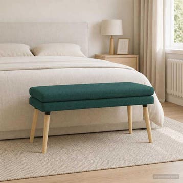 vidaXL Dubbel-laags bank Donkergroen 110 x 40 x 47 cm Stof, Verzenden, Nieuw