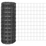 vidaXL Euro hek 25x1 m staal grijs, Tuin en Terras, Tuinhekken en Hekwerk, Verzenden, Nieuw