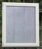 pvc raam , chassis , venster 118 x 139  wit / antraciet, Bricolage & Construction, Ophalen of Verzenden, Raamkozijn