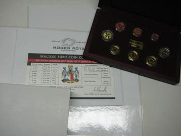 3,88 Euro 1 Euromunten set Malta 2008 st in Holzbox nur 4..., Postzegels en Munten, Verzenden, België