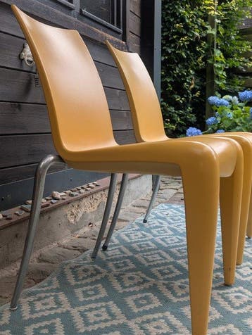 Vitra - Stark - Stoel (2) - louis 20 set van twee GEEL -