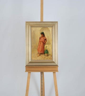 Naar Frederic Arthur Bridgeman (XX) - Vrouw met kruik