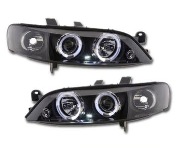 Angel Eyes koplampen Black geschikt voor Opel Vectra B, Auto-onderdelen, Verzenden, Nieuw, Opel