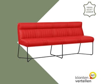 Leren eetkamerbank Cuddle (180 cm), Ophalen of Verzenden