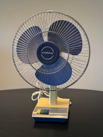 Codumé Elektrische ventilator - Vintage tafelventilator –