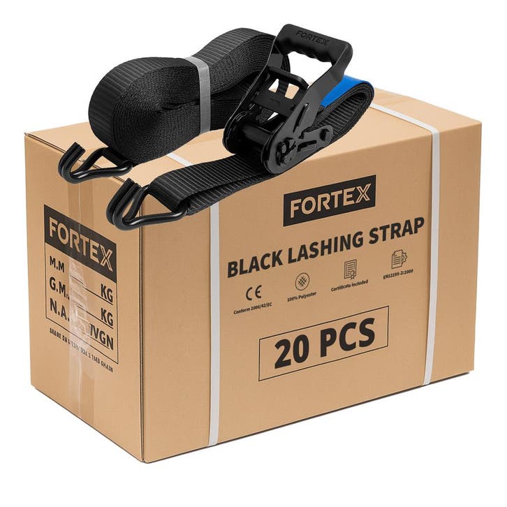 20x FORTEX 2-delige spanband met ratel en haken - 35mm  -, Musique & Instruments, Lumières & Lasers, Envoi