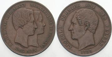 10 Centimes 1853 Belgie-koenigreich Leopold I 1831-1865, Verzenden, België