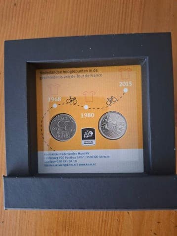 Nederland. 25 Cent 2015/Tour de France officiële miniatuur