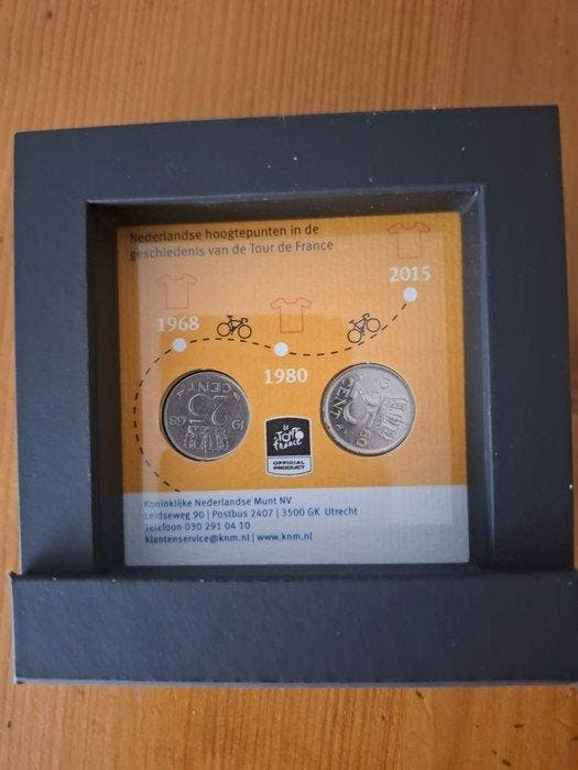 Nederland. 25 Cent 2015/Tour de France officiële miniatuur, Postzegels en Munten, Munten | Nederland