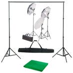 vidaXL Fotostudioset met verlichtingsset en achtergrond, Verzenden, Nieuw