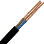 VMVL 3-aderige zwarte stroomkabel 1,5 mm² 100m, Doe-het-zelf en Bouw, Elektriciteit en Kabels, Verzenden, Nieuw