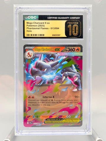 Pokémon Graded card - Mega Charizard X ex - Phantasmal, Nieuw