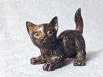 Pierre Chenet (XX-XXI) - sculptuur, Le Chat Joueur - 7.8 cm