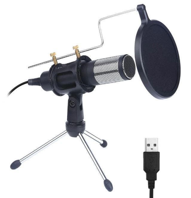 DrPhone PM2 – Professioneel USB Microfoon + Condensor, Muziek en Instrumenten, Microfoons, Nieuw, Verzenden