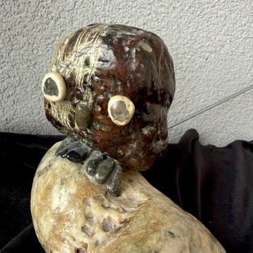 Statue, Vintage organic modern Owl statue decorative, Antiquités & Art