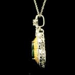 Jade - Argent, Pendentif gourde en argent S925 et jadeite -, Antiek en Kunst