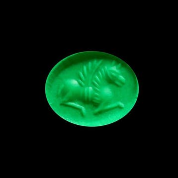 Sasanian Crystal Dome-afdichting met Vliegend Paard, Antiek en Kunst