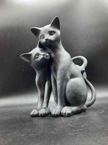 Statue, Eternal Companions - 25 cm - Résine, Antiquités & Art