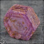Natuurlijke trapiche-padparadscha-saffier – Zeldzaam ruwe
