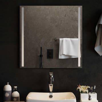 vidaXL LED Badkamerspiegel Transparant 60 x 60 cm gehard, Verzenden, Nieuw