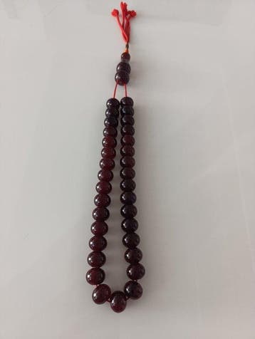 Chapelet - Ambre - 1970-1980 - Chapelet de perles de prière
