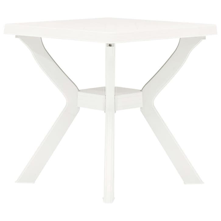 vidaXL Bistrotafel 70x70x72 cm kunststof wit, Tuin en Terras, Tuintafels, Nieuw, Verzenden