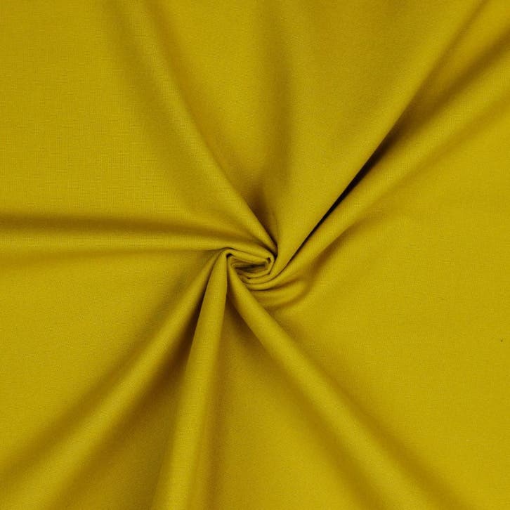10 meter flanel stof - Okergeel - 100% katoen, Hobby en Vrije tijd, Stoffen en Lappen, 120 cm of meer, 200 cm of meer, Geel, Nieuw