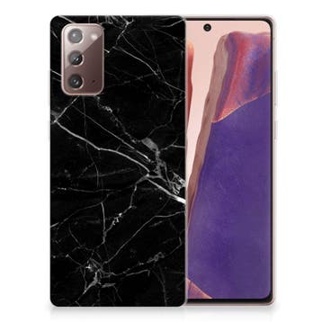 DrPhone Samsung Note 20 - TPU Siliconen Hoesje - Marmer, Verzenden