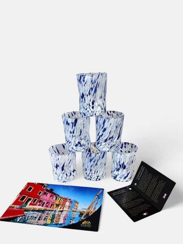 MurArt - Drinkset (6) - Glas - Murrine Millefiori