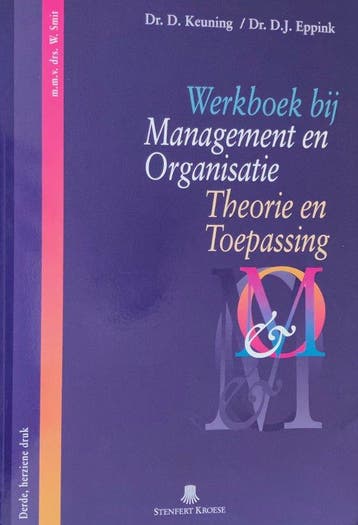 WERKBOEK BIJ MANAG & ORGAN 3DE DR 9789020723656 KEUNING, Verzenden, Gelezen, KEUNING
