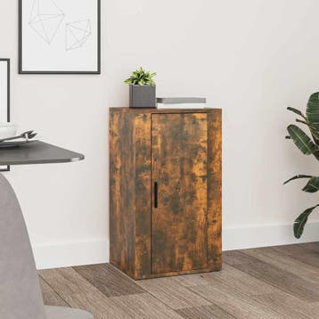 vidaXL Dressoir 40x33x70 cm bewerkt hout gerookt, Verzenden, Nieuw