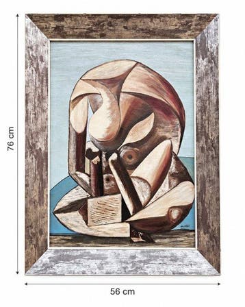 Spanish Cubist School (c.1950) - Seated Figure