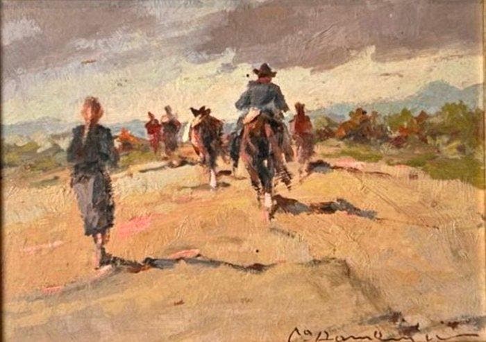 Carlo Domenici (1898-1981) - Maremma, Antiek en Kunst, Kunst | Schilderijen | Klassiek