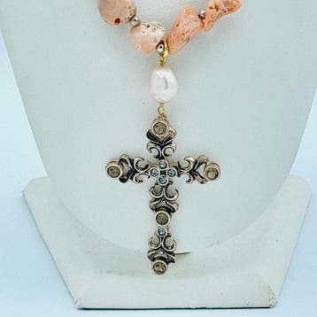 Zonder minimumprijs - Ketting met hanger - 18 karaat Zilver,, Handtassen en Accessoires