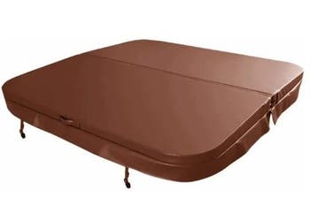 Couverture de spa Weau 230 x 230 cm - marron - rayon 18 cm, Ophalen of Verzenden